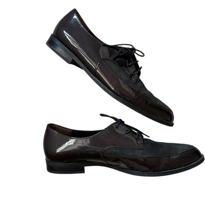 Mocasines Paul Green Gamuza Charol Con Cordones Gris Talla UK 6.5/US 9 Foto 1 de 4