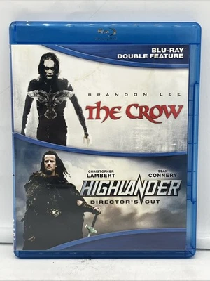 The Crow [1994] & Highlander: Director's Cut  Blu-ray 2 Discs - FREE SHIPPING - Image 1 of 3