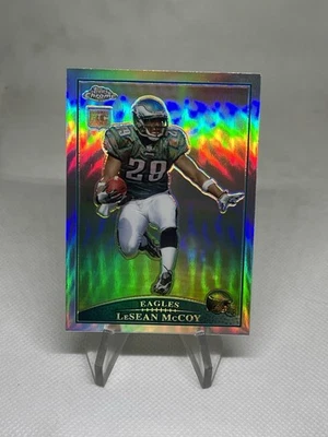 2009 Topps Chrome #TC180 LeSean Mccoy Rookie Card RC Refractor Eagles - Image 1 of 3