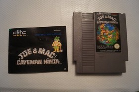 Joe & Mac Caveman Ninja - Nintendo NES Classic Action Adventure Video Game
