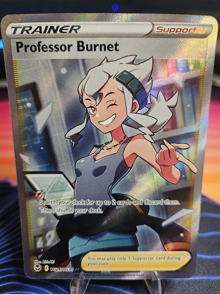 Professor Burnet TG26/TG30 Swsh12: Sword & Shield Silver Tempest Trainer Gallery - Image 1 of 2