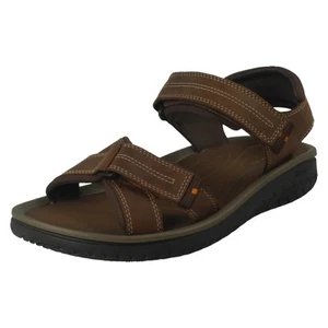 Hombre Clarks Leather Informal Correa Doble Ligero Verano Sandalias Wesley Shore - Imagen 1 de 10