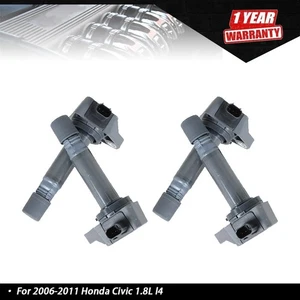 Juego de 4 bobinas de encendido aptas para Honda Civic 1,8 L L4 UF582 2006-2011 - Imagen 1 de 9