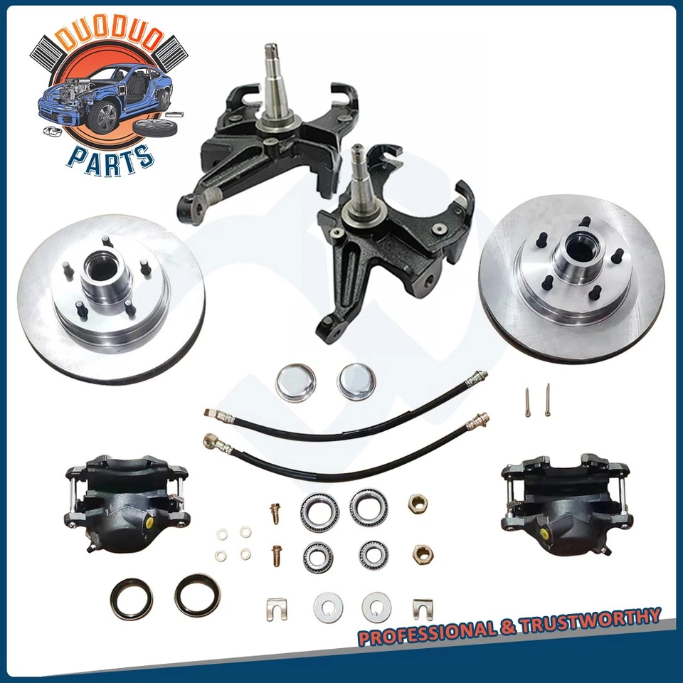 2.5" Drop Spindles Front Suspension Disc Brake Kit For 1963-1970 Chevy Truck C10 - Image 1 of 4