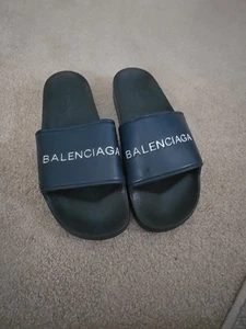 Balenciaga infradito uomo (taglia 11) blu navy/nero - Foto 1 di 7