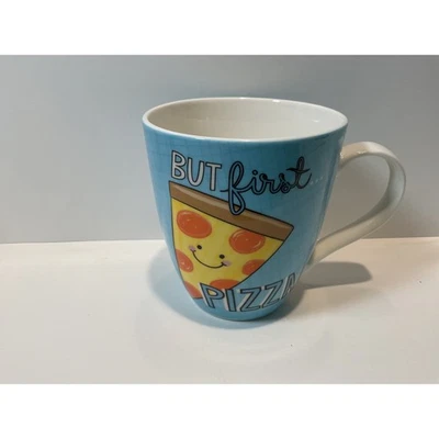 Taza de café Pfaltzgraff Everyday Pizza Slice azul Foto 1 de 4