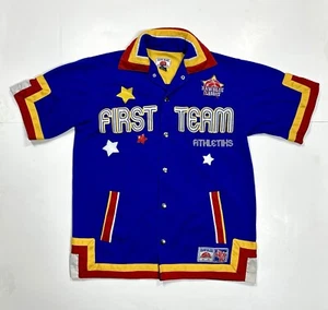 Vintage Y2K Raw Blue Classics Mens Basketball First Team Athletiks Shirt Size MD - Picture 1 of 11