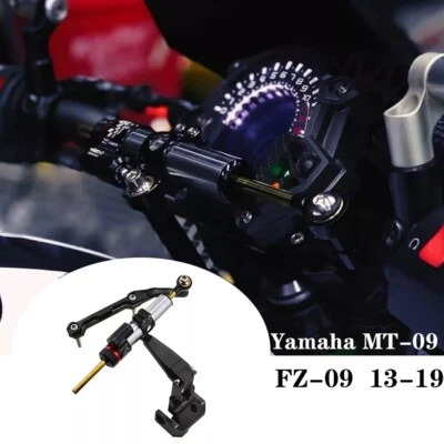 PARA Yamaha MT09 FZ09 2023-2019 Amortiguador de dirección Estabilizador Soporte Kit de montaje Foto 1 de 4