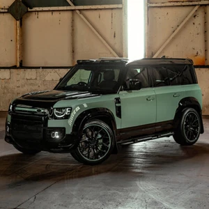FOR LAND ROVER DEFENDER 110 L663 2020+ GLOSS BLK WHEEL ARCHES FENDER FLARE TRIMS - Picture 1 of 19