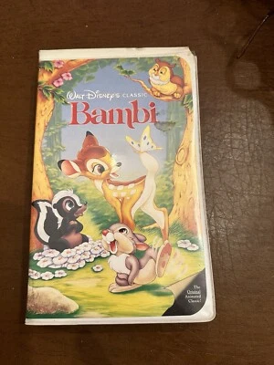 Bambi VHS 942 черный 💎 бриллиант оригинальный анимационный классический! MCMXLII редкая  - Изображение 1 из 4