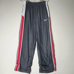 Nike Windbreaker Athletic Pants Youth Size XL Black White Red Track - Picture 1 of 6