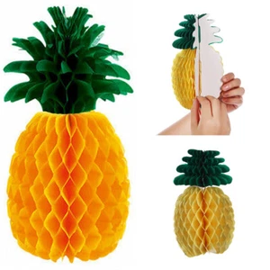 Tropical Honeycomb Pineapple Centrepiece Table Decoration Hawaiian Party - Picture 1 of 8