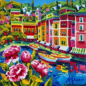 Abbraccio di luce a Portofino Athos Faccincani Opera SERIGRAFIA Ed Lim Paesaggio - Imagen 1 de 1