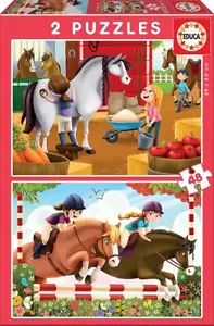 Educa Pferdepflege 48-teiliges Puzzle - Bild 1 von 1