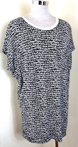 LOUIS VUITTON（LV） LOUIS VUITTON Graffiti BW Signatures LV Logo Tunica Mini Abito Top Med 6 7 8