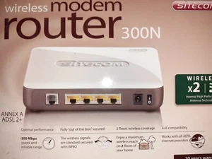 Sitecom 300N modem router wireless x2 SITECOM WI-FI - Foto 1 di 6