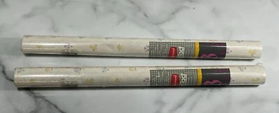 (2) Popurrí de papel de contacto Rubbermaid vintage de 3 yardas x 18 pulgadas 1989 sin abrir Foto 1 de 3