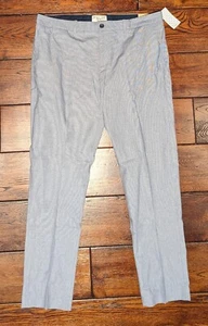 Pantalones chinos Penguin para hombre ajustados de algodón azul verdadero talla 38x32 - nuevos con etiquetas - Imagen 1 de 15