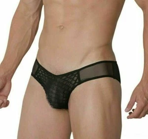 Romantic Brief By Hidden Mesh Brief Bikini C-through sensual undies Black 956 2 - Picture 1 of 3