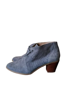 Hush Puppies Carine Boots Womens Size 12 Grey Leather Lace Up Ankle Heel Bootie - Picture 1 of 17