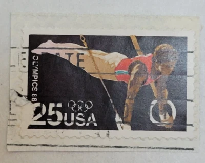 U.S. Postage Stamp ~ 88' Summer Olympics ~ c.1988 ~ 25¢ Stamp ~ Used/Posted ~ 04 - Image 1 of 4