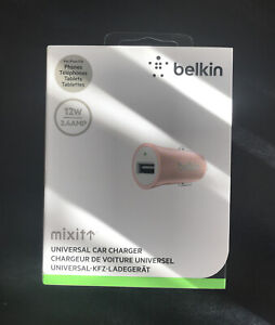 Belkin Mixit - Car Charger Universal USB - 2.4A 12W Pink