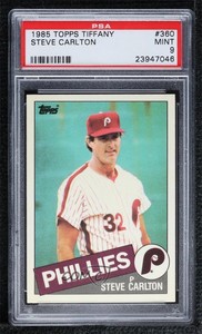 1985 Topps Collector's Edition (Tiffany) Steve Carlton #360 PSA 9 MINT HOF