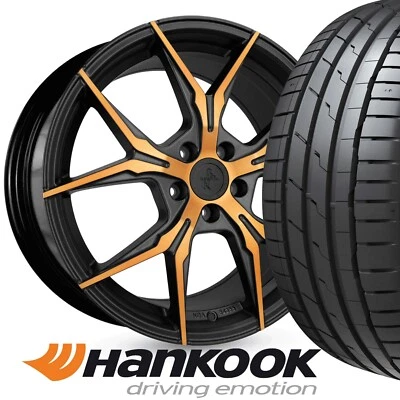 19" Keskin KT19N Sommerräder im Copper Orange RS Look 235/35 R19 Hankook S1 Evo3 - Bild 1 von 4