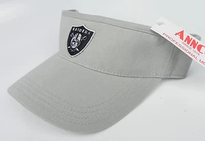 LAS VEGAS RAIDERS GRIS CLARO NFL AGUJA AMERICANA ANNCO RÉPLICA GORRA SOMBRERO NUEVO CON ETIQUETAS - Imagen 1 de 5