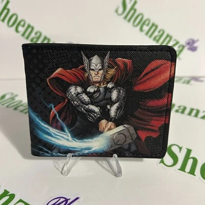 Buckle-Down Bi-Fold Wallet Marvel Thor Avengers Comics 5 Card Slots Billfold - Image 1 of 4