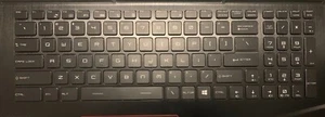MSI GE73VR 7RF RAIDER GAMING LAPTOP KEYBOARD BACKLIT SINGLE KEYS KEYCAPS  - Afbeelding 1 van 4