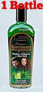 New Shampoo BERGAMOTA BIOTINA aloe Vera COLAGENO Keratin Hair and Beard 500 ml - Picture 1 of 9