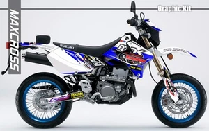 SUZUKI DRZ400S DRZ400SM DRZ400E MAXCROSS GRAPHICS FULL KIT DECALS STICKER MDK1 - Picture 1 of 4