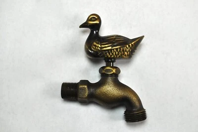 Nuevo mango de grifo de manguera de jardín de latón macizo de pato vintage Foto 1 de 4