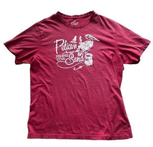 Pelican Fishing Cove T-Shirt Herren L Unisex Baumwolle Rundhals Kurzarm Coastal - Bild 1 von 3