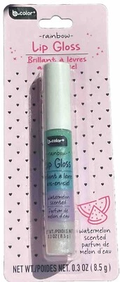 B•COLOR “Watermelon Scented” Rainbow Shimmer Lip Gloss - NIB - FastShip + Gift ! - Image 1 of 3