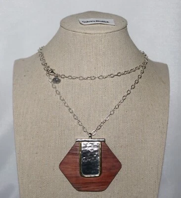 Silpada серебро латуни и дерева "Wildwood" длинный подвеска ожерелье N3305 - Изображение 1 из 4