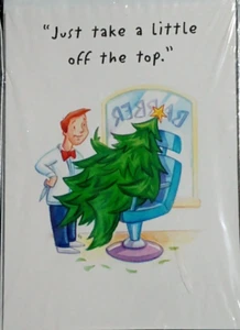 Trim A Home Weihnachtskarten 20 Karten und Umschläge Friseur Barbershop KMart - Bild 1 von 2