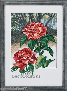 Permin 90-9105 Roses Rot Stickerei Kreuzstich Gezählter - Imagen 1 de 1