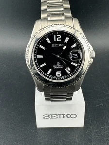 Seiko Brightz Herren Titan ewiger Kalender schwarzes Zifferblatt Datum 40mm 8F32-0320 - Bild 1 von 14