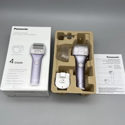 Panasonic Ladies Shaver 4 Blade With Bikini Attachment Waterproof ES-AWL8AV - Image 1 of 4