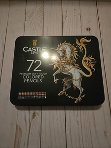 Juego de lápices de colores Castle Art Supplies | 72 cables de colores premium de núcleo suave para - Imagen 1 de 5