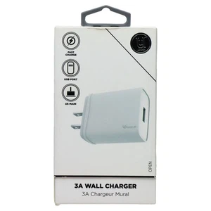 Unique London 3A Simple Chargeur Mural USB - Blanc (UUMCCQ001) - Photo 1 sur 3