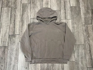 Lululemon Hoodie Herren Large grau taupe Pullover Kängurutasche Logo LM3ERZS.04 - Bild 1 von 7