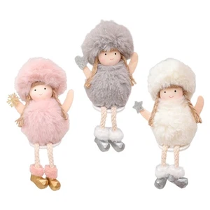 3 Pcs Plush Angel Pendant Holiday Stuffed Animals Angels Ornaments - Picture 1 of 11