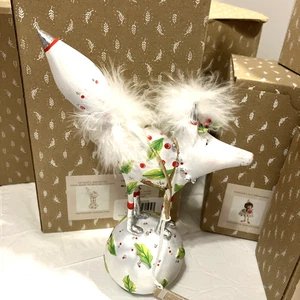 Mackenzie Childs “Dash Away Nordy Artic Fox” Ornament-NWT Patience Brewster - Picture 1 of 11