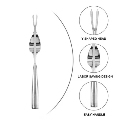 Edelstahl -Unkrautgabel Unkrautentferner Remover Gartenhandbuch Unkraut - Bild 1 von 4