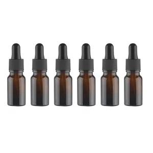 12 Pcs Women Essential Oil Bottles Glass Brown Perfume Bottle 10 Ml - Picture 1 of 8