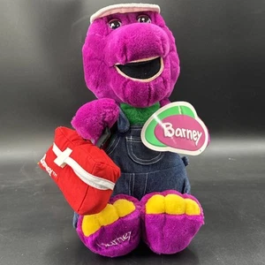 Vintage 1996 Barney Goes To Work Plush Lyons 14" Golden Bear New w/tags - Picture 1 of 15