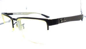 Ray-Ban RB 8412 2503 Black/Grey 54-17-135 Carbon Fiber Half-Rim Eyeglasses Frame - Bild 1 von 10